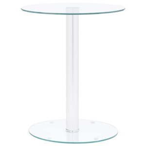 vidaXL, vidaXL Couchtisch Transparent 40 cm Hartglas, vidaXL Couchtisch Transparent 40 cm Hartglas