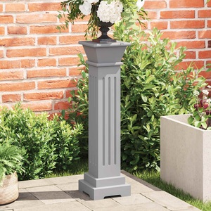 vidaXL, vidaXL Klassischer Säulen-Pflanzenständer Grau 17x17x66 cm MDF