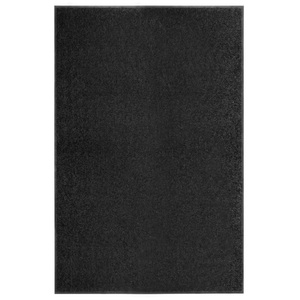 vidaXL, vidaXL Fußmatte Waschbar Schwarz 120x180 cm, vidaXL Fußmatte Waschbar Schwarz 120x180 cm