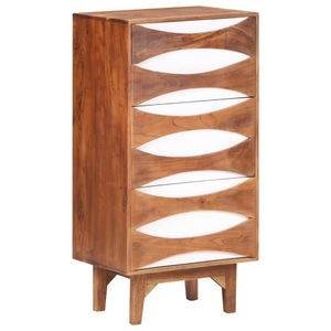 vidaXL, vidaXL Kommode 44x35x90 cm Massivholz Akazie, 