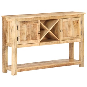 vidaXL, vidaXL Sideboard 120x30x76 cm Raues Mangoholz
