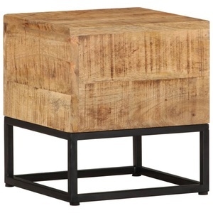 vidaXL, vidaXL Beistelltisch 30x30x33 cm Raues Mangoholz, 
