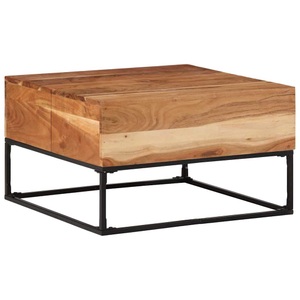 vidaXL, vidaXL Couchtisch 68x68x41 cm Massivholz Akazie, vidaXL Couchtisch 68x68x41 cm Massivholz Akazie