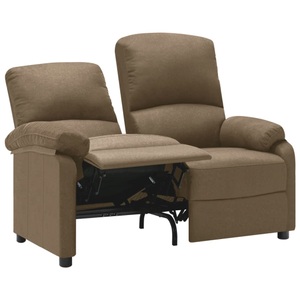 vidaXL, vidaXL 2-Sitzer-Sofa Verstellbar Taupe Stoff, 