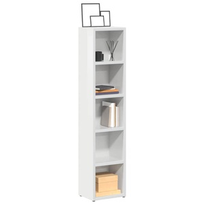 vidaXL, vidaXL CD-Regale 2 Stk. Hochglanz-Weiß 21x16x93,5 cm Spanplatte, vidaXL CD-Regale 2 Stk. Hochglanz-Weiß 21x16x93,5 cm Holzwerkstoff