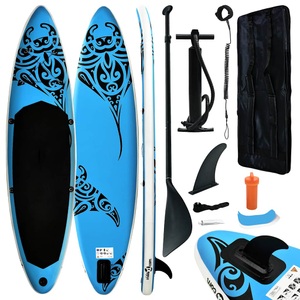 vidaXL, vidaXL Aufblasbares Stand Up Paddle Board Set 320x76x15 cm Blau