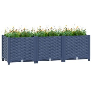 vidaXL, vidaXL Hochbeet 120x40x38 cm Polypropylen, vidaXL Hochbeet 120x40x38 cm Polypropylen