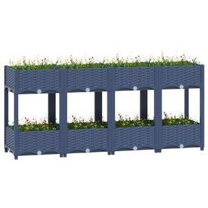 vidaXL, vidaXL Hochbeet 160x40x71 cm Polypropylen, vidaXL Hochbeet 160x40x71 cm Polypropylen