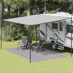 vidaXL, vidaXL Zeltteppich 300x500 cm Anthrazit und Weiß