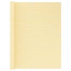 vidaXL, vidaXL Balkon-Sichtschutz Beige 120x500 cm HDPE, vidaXL Balkon-Sichtschutz Beige 120x500 cm HDPE
