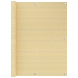 vidaXL, vidaXL Balkon-Sichtschutz Beige 120x600 cm HDPE