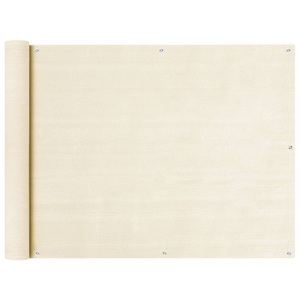 vidaXL, vidaXL Balkon Sichtschutz Creme 90x300 cm HDPE