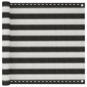 vidaXL, vidaXL Balkon-Sichtschutz HDPE 90x500 cm Anthrazit und Weiß
