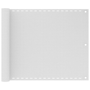 vidaXL, vidaXL Balkon-Sichtschutz Weiß 75x300 cm HDPE, vidaXL Balkon-Sichtschutz Weiß 75x300 cm HDPE