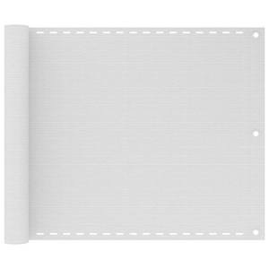 vidaXL, vidaXL Balkon-Sichtschutz Weiß 75x500 cm HDPE