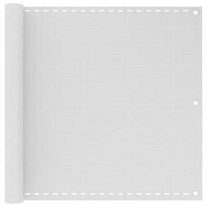 vidaXL, vidaXL Balkon-Sichtschutz Weiß 90x500 cm HDPE, vidaXL Balkon-Sichtschutz Weiß 90x500 cm HDPE