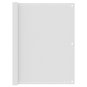 vidaXL, vidaXL Balkon-Sichtschutz Weiß 120x400 cm HDPE, vidaXL Balkon-Sichtschutz Weiß 120x400 cm HDPE