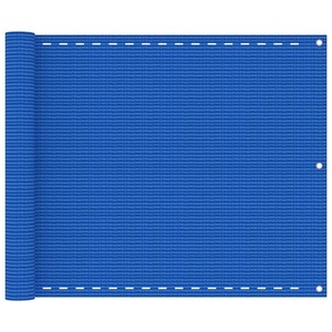 vidaXL, vidaXL Balkon-Sichtschutz Blau 75x500 cm HDPE, vidaXL Balkon-Sichtschutz Blau 75x500 cm HDPE