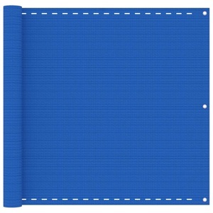 vidaXL, vidaXL Balkon-Sichtschutz Blau 90x300 cm HDPE, 