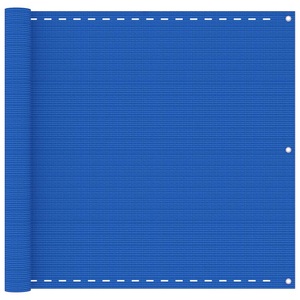vidaXL, vidaXL Balkon-Sichtschutz Blau 90x600 cm HDPE, vidaXL Balkon-Sichtschutz Blau 90x600 cm HDPE