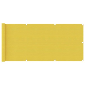 vidaXL, vidaXL Balkon-Sichtschutz Gelb 75x400 cm HDPE