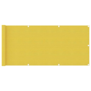 vidaXL, vidaXL Balkon-Sichtschutz Gelb 75x500 cm HDPE, vidaXL Balkon-Sichtschutz Gelb 75x500 cm HDPE