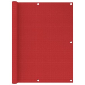 vidaXL, vidaXL Balkon-Sichtschutz Rot 120x400 cm HDPE, vidaXL Balkon-Sichtschutz Rot 120x400 cm HDPE