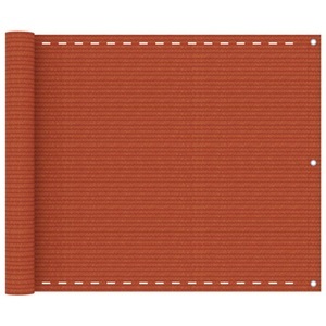 vidaXL, vidaXL Balkon-Sichtschutz Orange 75x300 cm HDPE, vidaXL Balkon-Sichtschutz Orange 75x300 cm HDPE