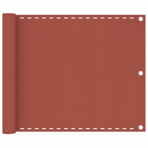 vidaXL, vidaXL Balkon-Sichtschutz Terracotta-Rot 75x500 cm HDPE, vidaXL Balkon-Sichtschutz Terracotta-Rot 75x500 cm HDPE