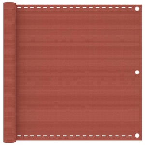vidaXL, vidaXL Balkon-Sichtschutz Terracotta-Rot 90x500 cm HDPE