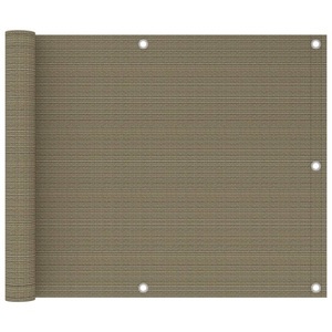 vidaXL, vidaXL Balkon-Sichtschutz Taupe 75x300 cm HDPE, 