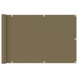 vidaXL, vidaXL Balkon-Sichtschutz Taupe 90x500 cm HDPE, 