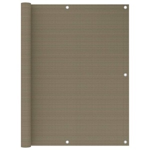vidaXL, vidaXL Balkon-Sichtschutz Taupe 120x500 cm HDPE