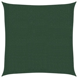vidaXL, vidaXL Sonnensegel 160 g/m² Dunkelgrün 3,6x3,6 m HDPE, 