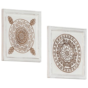 vidaXL, vidaXL Handgeschnitzte Wandpaneele 2 Stk. MDF 40x40x1,5cm, vidaXL Handgeschnitzte Wandpaneele 2 Stk. MDF 40x40x1,5cm