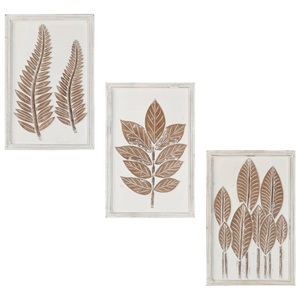 vidaXL, vidaXL Handgeschnitzte Wandpaneele 3 Stk. MDF 40x60x1,5cm, vidaXL Handgeschnitzte Wandpaneele 3 Stk. MDF 40x60x1,5cm