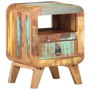 vidaXL, vidaXL Nachttisch 30x30x41 cm Recyceltes Massivholz, vidaXL Nachttisch 30x30x41 cm Recyceltes Massivholz