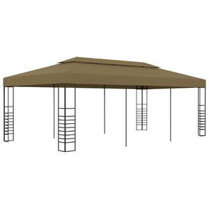 vidaXL, vidaXL Gartenpavillon 6x3x2,7 m Taupe 180 g/m²