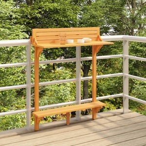 vidaXL, vidaXL Balkon-Stehtisch 90x37x122,5 cm Massivholz Akazie, vidaXL Balkon-Stehtisch 90x37x122,5 cm Massivholz Akazie