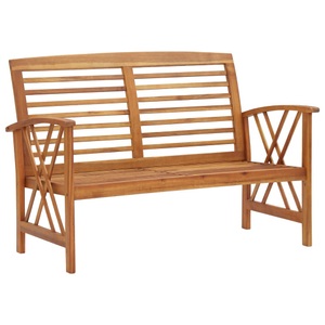 vidaXL, vidaXL Gartenbank 119 cm Massivholz Akazie, vidaXL Gartenbank 119 cm Massivholz Akazie