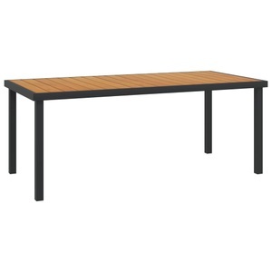 vidaXL, vidaXL Gartentisch Braun 190x90x74,5 cm Aluminium und WPC, 