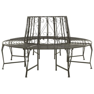 vidaXL, vidaXL Garten-Baumbank 160 cm Stahl