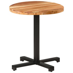 vidaXL, vidaXL Bistrotisch Rund Ø70x75 cm Akazie Massivholz, vidaXL Bistrotisch Rund Ø70x75 cm Akazie Massivholz