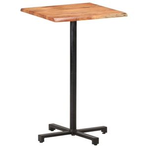 vidaXL, vidaXL Bartisch mit Baumkanten 60x60x110 cm Akazie Massivholz, 