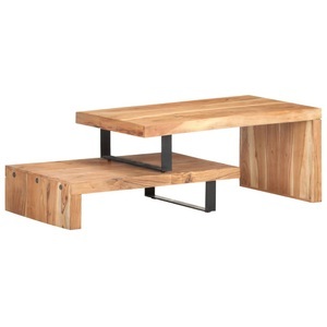 vidaXL, vidaXL 2-tlg. Couchtisch-Set Akazie Massivholz, vidaXL 2-tlg. Couchtisch-Set Akazie Massivholz