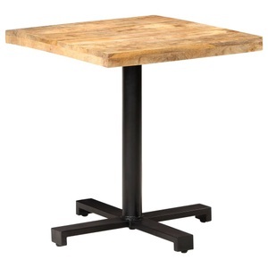 vidaXL, vidaXL Bistrotisch Quadratisch 70x70x75 cm Raues Mangoholz, vidaXL Bistrotisch Quadratisch 70x70x75 cm Raues Mangoholz