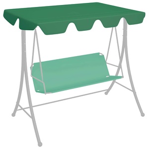 vidaXL, vidaXL Ersatzdach für Hollywoodschaukel Grün 188/168x110/145 cm