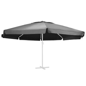 vidaXL, vidaXL Ersatzbezug für Sonnenschirm Anthrazit 600 cm, vidaXL Ersatzbezug für Sonnenschirm Anthrazit 600 cm