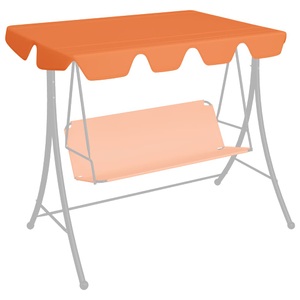 vidaXL, vidaXL Ersatzdach für Hollywoodschaukel Orange 150/130x70/105 cm