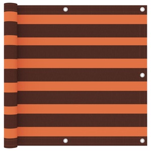 vidaXL, vidaXL Balkon-Sichtschutz Orange und Braun 90x500 cm Oxford-Gewebe